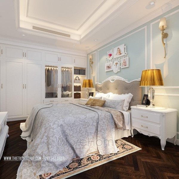 Thiết kế nội thất phòng ngủ chung cư Hei Tower